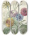Triptych art skateboard deck of Willem Van Leen Boeket Bloemen In De Hals Van Een Groene Vaas by Willem van Leen (1753-1825)
