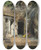 Triptych art skateboard deck of Mariano Fortuny Marsal Gypsy Cavesgranada by Mariano Fortuny Marsal (1838-1874)