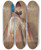 Triptych art skateboard deck of John Frederick Lewis Portrait Of General Jochmus Pasha Circa 1841 by John Frederick Lewis (1805-1876)