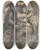 Triptych art skateboard deck of Giulio Cesare Procaccini Virgin And Child by Giulio Cesare Procaccini (1574-1625)
