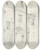 Triptych art skateboard deck of Nicaise De Keyser Stjacobstraat With Het Boterhuis In Bruges by Nicaise De Keyser (1813-1887)