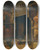 Triptych art skateboard deck of Johann Till The Younger Interieur Mit Kamin by Johann Till the younger (1827-1894)