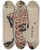 Triptych art skateboard deck of Toyokuni Utagawa Segawa Michinosuke Wearing A Padded Plaid Robe by Toyokuni Utagawa (1769-1825)