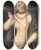 Triptych art skateboard deck of Lucas Cranach The Elder Lucretia_4 by Lucas Cranach The Elder (1472-1553)