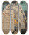 Triptych art skateboard deck of Joan Llimona V Exposicio Internacional Dart Abril De 1907 by Joan Llimona (1860-1926)