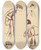 Triptych art skateboard deck of Georges Goursat Sem Personnage Non Identifi Dessin Deux Fois Maurice De Rotschild Labb Mugnier by Georges Goursat (Sem) (1863-1934)
