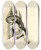 Triptych art skateboard deck of David Humbert De Superville The Suicide Of Ajax by David Humbert De Superville (1770-1849)