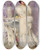 Triptych art skateboard deck of Vittorio Matteo Corcos Portrait Of Diane De La Bouchre by Vittorio Matteo Corcos (1859-1933)