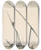 Triptych art skateboard deck of Emil Orlik Feluke Auf Dem Nil Felucca On The Nile by Emil Orlik (1870-1932)