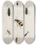 Triptych art skateboard deck of Johann Caspar Fuessli Archives De Lhistoire Des Insectes Pl43 by Johann Caspar Fuessli (1743-1786)