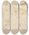 Triptych art skateboard deck of Edvard Munch Geniuses In Sunrays by Edvard Munch (1863-1944)