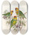 Triptych art skateboard deck of John Gould The Birds Of New Guinea And The Adjacent Papuan Islands Pl01 by John Gould (1804-1881)