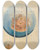 Triptych art skateboard deck of Otto Meyeramden Paradiesgarten In Glaskugel by Otto Meyer-Amden (1885-1933)