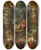Triptych art skateboard deck of Jan Brueghel The Younger The Holy Family Surrounded By A Garland Of Fruit Supported By Putti by Jan Brueghel the Younger (1601-1678)