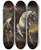 Triptych art skateboard deck of Anthony Van Dyck Equestrian Portrait Of The Emperor Charles V by Anthony Van Dyck (1599-1641)