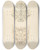 Triptych art skateboard deck of Julesedmondcharles Lachaise Two Designs For Decorative Motifs Featuring Cornucopia And Rinceaux by Jules-Edmond-Charles Lachaise (1897)