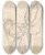 Triptych art skateboard deck of Dante Gabriel Rossetti Found by Dante Gabriel Rossetti (1828-1882)