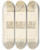 Triptych art skateboard deck of Julesedmondcharles Lachaise Three Designs For Decorative Borders by Jules-Edmond-Charles Lachaise (1897)