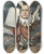 Triptych art skateboard deck of Udo Keppler The Democratic Moses And His Selfmade Commandments by Udo Keppler (1872-1956)