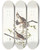 Triptych art skateboard deck of John James Audubon Song Sparrow by John James Audubon (1785-1851)