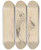 Triptych art skateboard deck of Giovanni Boldini Study Of Dancing Nudes by Giovanni Boldini (1842-1931)