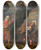Triptych art skateboard deck of Ferdinand Bol The Captain Of Gods Army Appearing To Joshua by Ferdinand Bol (1616-1680)
