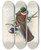 Triptych art skateboard deck of John Gould A Monograph Of The Trogonidae Or Family Of Trogons Pl28 by John Gould (1804-1881)