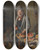 Triptych art skateboard deck of Hermann Kern Der Obsthndler by Hermann Kern (1838-1912)