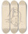 Triptych art skateboard deck of Mikul Galanda Woman Reading A Book By A Kerosene Lamp by Mikulas Galanda (1895-1938)
