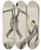 Triptych art skateboard deck of Georges Goursat Sem Deux Hommes Dansant Le Charleston Au Son Dun Saxophone by Georges Goursat (Sem) (1863-1934)