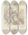 Triptych art skateboard deck of Elias Van Nijmegen Allegorie Op Het Matig Gebruik Van De Overvloed En Een Allegorie Van Het Vrolijk Genoegen by Elias Van Nijmegen (1667-1755)