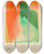Triptych art skateboard deck of Karl Wiener Farbstudien 10 Bltter I by Karl Wiener (1901-1949)