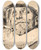 Triptych art skateboard deck of Antonio Casanova Y Estorach Cavalier Drinking by Antonio Casanova Y Estorach (1847-1896)