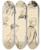 Triptych art skateboard deck of Georges Goursat Sem 6 Croquis Ttes Ou Bustes De Cinq Messieurs by Georges Goursat (Sem) (1863-1934)