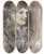 Triptych art skateboard deck of Jan Van Essen Portret Van Treesje Muller by Jan Van Essen (1854-1936)