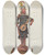 Triptych art skateboard deck of Jane Iverson Indian Doll Winnipeg Brave by Jane Iverson