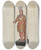 Triptych art skateboard deck of Flora Merchant Cigar Store Indian_3 by Flora Merchant