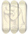 Triptych art skateboard deck of Mikul Galanda Zamyslen by Mikulas Galanda (1895-1938)