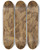 Triptych art skateboard deck of Jacopo Ligozzi Allegory Of Gluttony by Jacopo Ligozzi (1547-1627)