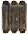 Triptych art skateboard deck of Edward Mitchell Bannister Landscape With Path Through Forest by Edward Mitchell Bannister (1828-1901)