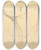 Triptych art skateboard deck of Gustav Klimt Halffigure Of A Young Woman by Gustav Klimt (1862-1918)