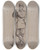 Triptych art skateboard deck of Alexandre Bida Portrait D Emile Templier Pendant Le Sige De Paris by Alexandre Bida (1823-1895)