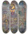 Triptych art skateboard deck of Karl Wiener Bedrngnis_2 by Karl Wiener (1901-1949)