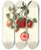 Triptych art skateboard deck of Ellen Isham Schutt Fragaria Pocahontas by Ellen Isham Schutt (1873-1955)
