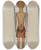 Triptych art skateboard deck of Rex F Bush Wooden Indian Doll by Rex F Bush (20-)