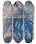Triptych art skateboard deck of Pavel Tchelitchew Costumedfigure by Pavel Tchelitchew (1898-1957)