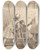 Triptych art skateboard deck of John Thomas Smith Hogarth Painting The Ladys Last Stake In The Presence Of Lord Charlemont by John Thomas Smith (1766-1833)