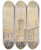 Triptych art skateboard deck of Thomas Shotter Boys Courtyard Of An Inn On The Thames by Thomas Shotter Boys (1803-1874)