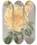 Triptych art skateboard deck of Charles Antoine Lemaire Rose Th Jaune Dor by Charles Antoine Lemaire (1800-1871)