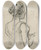 Triptych art skateboard deck of Nicolaas Van Der Waay Jonge Vrouw In Avondtoilet Rugfiguur by Nicolaas van der Waay (1855-1936)